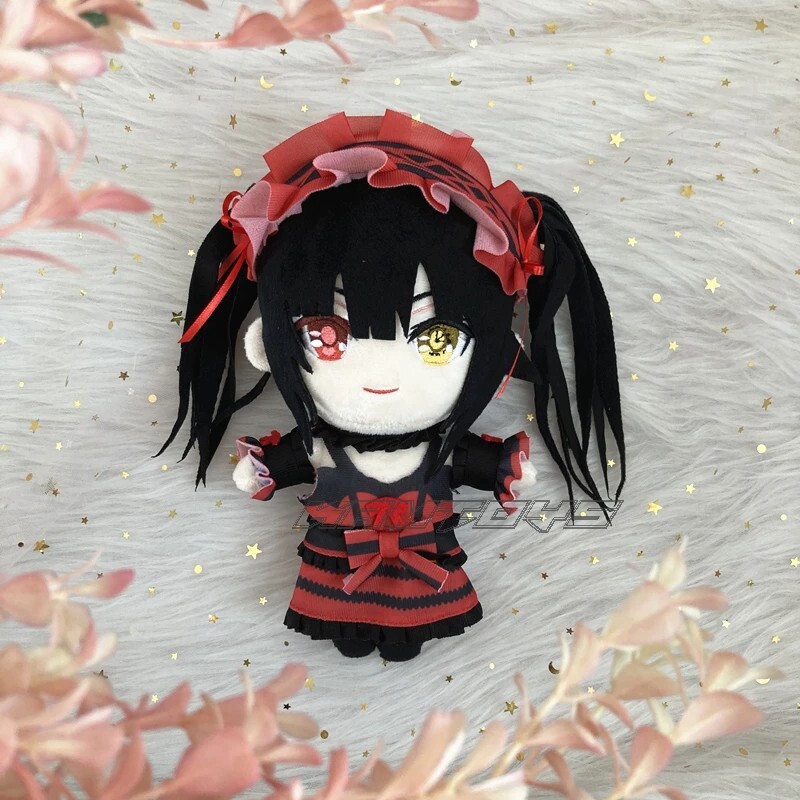 20cm DATE A LIVE Tokisaki Kurumi Plush Doll Anime Soft Stuffed