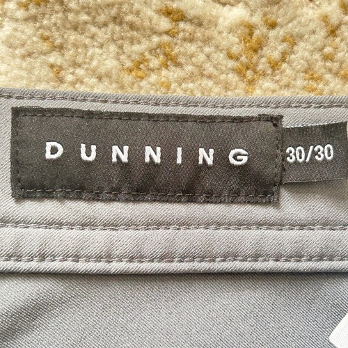 Dunning Player Fit 5-Pocket Mens Gray Golf Pants - Size 30/30 - Picture 4 of 8