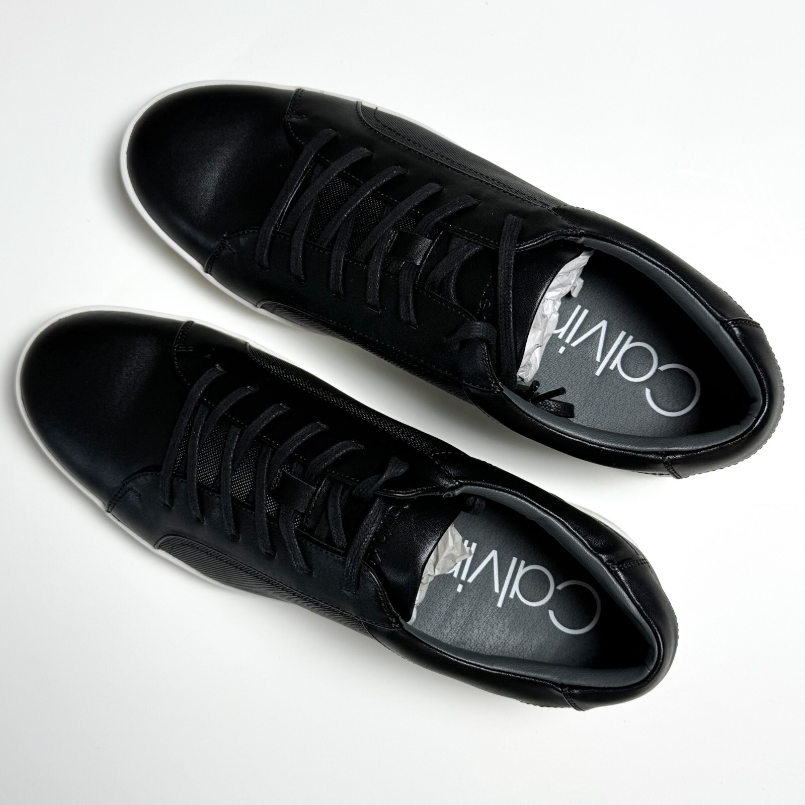 Calvin Klein Men's CK Bowyer Diamond Sneakers Brushed Black Size 11.5 M BNIB