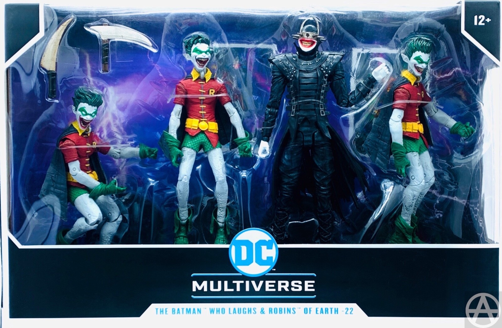 McFarlane Toys DC Multiverse THE BATMAN WHO LAUGHS w/ ROBINS OF EARTH-22 4 Pack