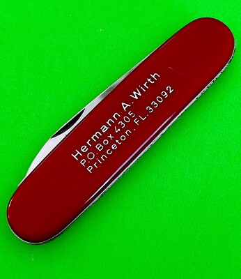 Collector Advertising Inox Solingen Germany Pocket Knife - Hermann A. Wirth