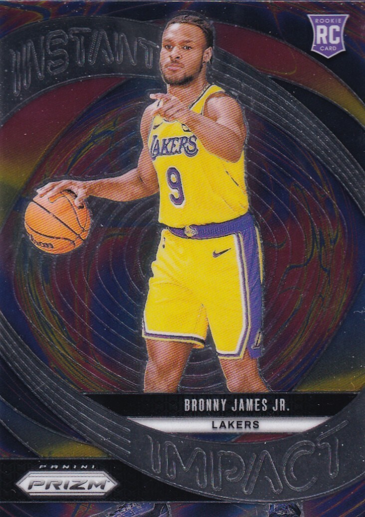 2024-25 Prizm Bronny James RC Instant Impact #7 Lakers PWE | eBay
