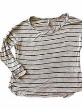 Agaci High-Low Top Size M Striped Super Lightweight Boat Neck Made In The USA