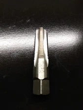 Greenfield Threading Pipe Tap, 1/4"-18, Taper, 4 Flutes, Npt Semi-bottoming