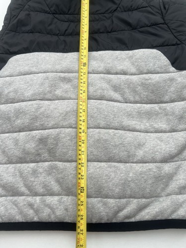 Polo Ralph Lauren Puffer Jacket / Hoodie Black Grey Size Large - Picture 12 of 13