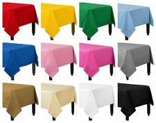 Pack of 2 Disposable Paper Table Covers / Table Cloths - Square 90CM X 90CM