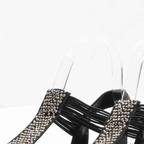 Sandalo Sole Sister donna nero poliestere Slingback UK 4 EU 37 - Foto 6 di 12