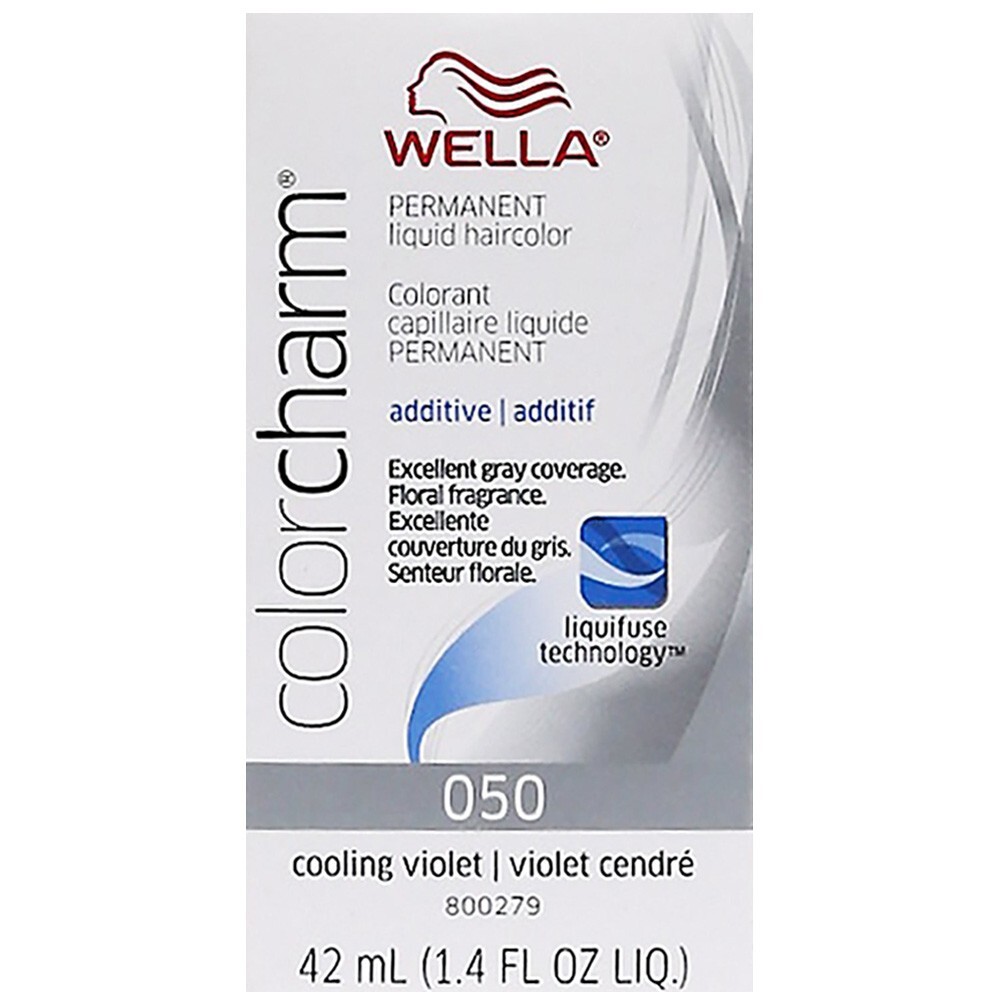 SALON BEAUTY WELLA COLOR CHARM HAIR ADDITIVE TONER DYE LIQUID 050 COOLING VIOLET