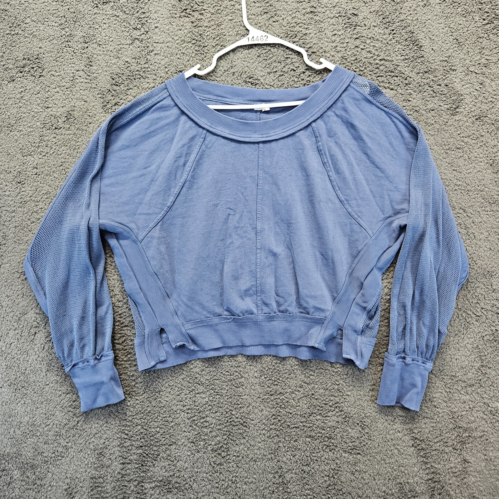 Daily Practice Sweatshirt Womens Size Small Blue Crewneck Pullover Tops