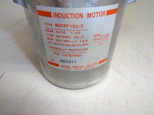 Japan Servo Rh7pf15g-5 Induction Motor - Picture 2 of 5