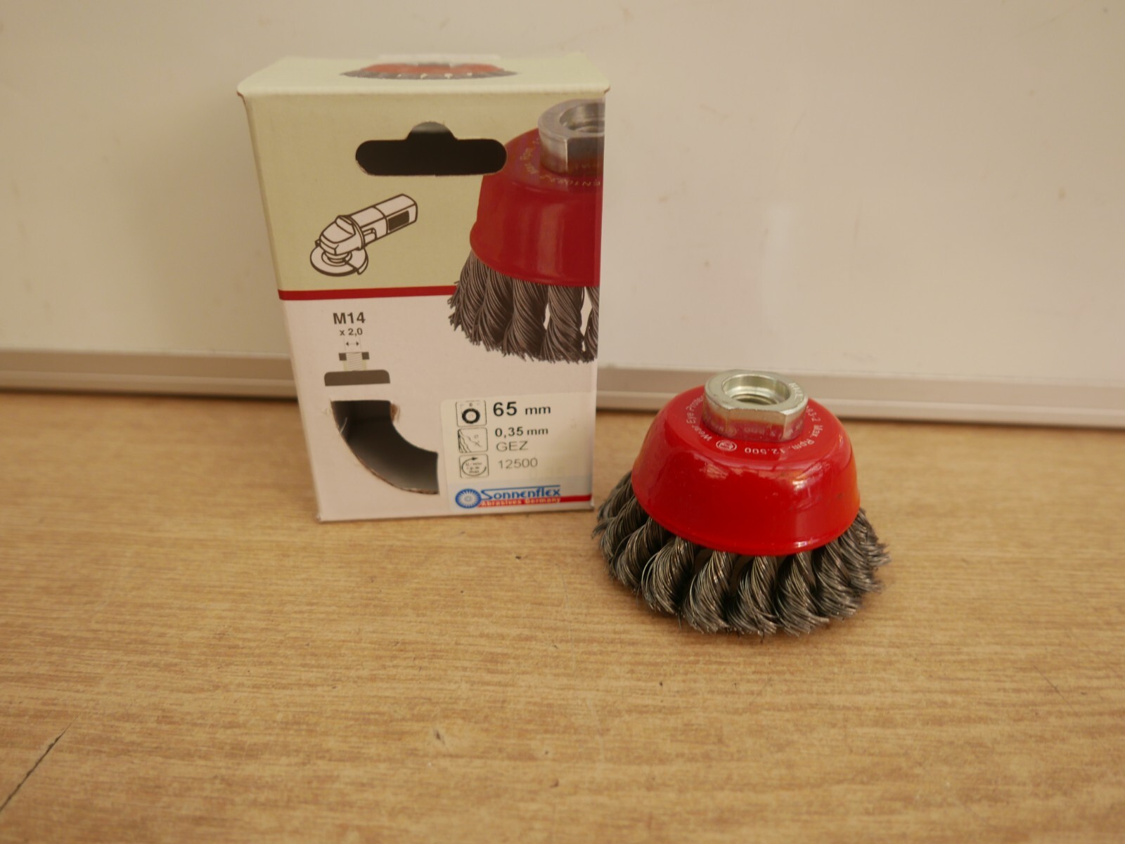 SONNENFLEX 00622 65mm X M14 ANGLE GRINDER KNOTTED WIRE CUP BRUSH