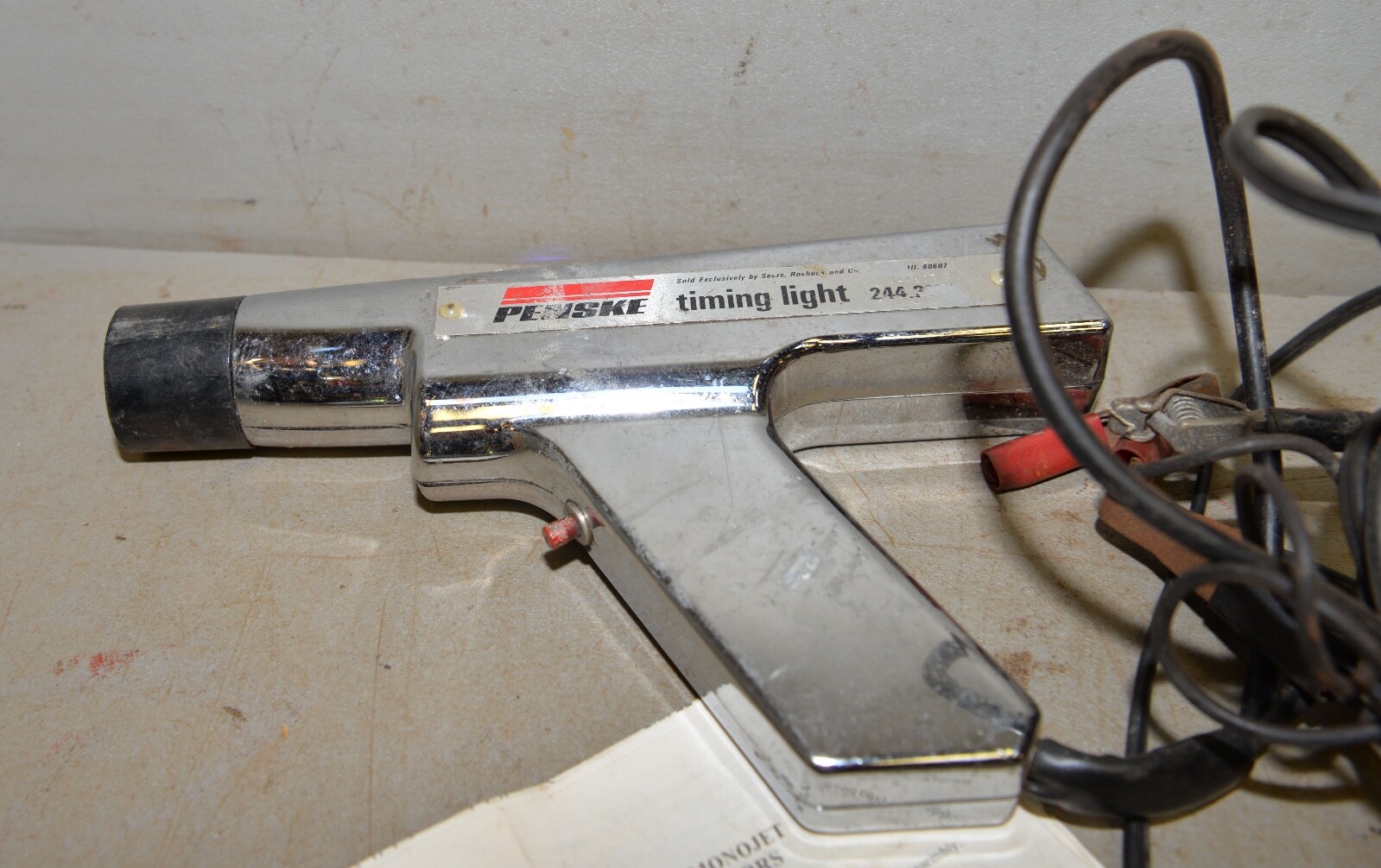 2 Penske timing light 244.2115 & Dixco Test Gauge collectible vintage