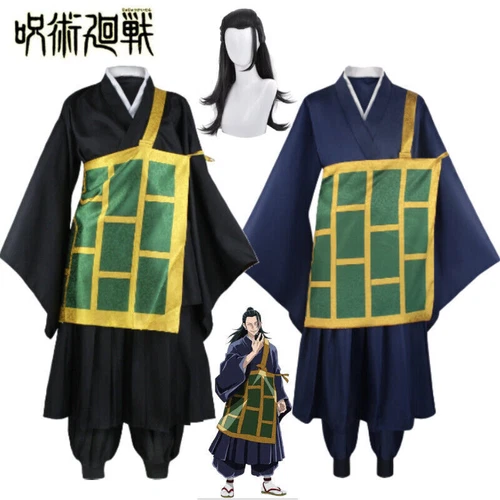 Mens Jujutsu Kaisen Geto Suguru Cosplay Costume Kimono Halloween Carnival Suits - Picture 1 of 18