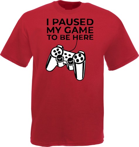 T-shirt Paused My Game To Be Here, divertente maglietta videogioco, maglietta unisex top - Foto 10 di 10