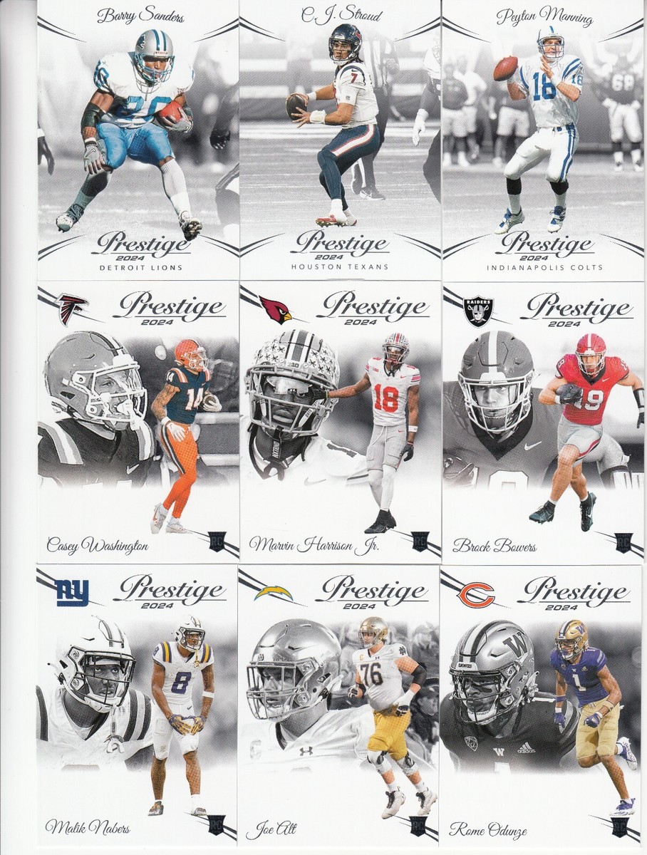 2024 Panini Prestige Football Base Stars & RC - Complete