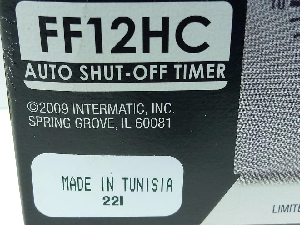 Intermatic FF12HC 120-277 V AC 7-20 A Auto Shut-Off Timer - Image 4 of 4