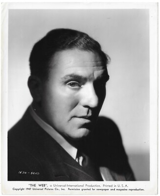 William Bendix  The Web  Portrait  orig. PF  ca 21x25,5cm