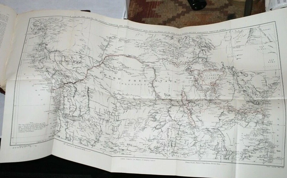 * Superb Set * Henry M Stanley Through The Dark Continent 1899 * 2 Vols *  - Image 4 of 4