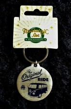 Nostalgic Art Keyring Round, VW BULLI - ORIGINAL RIDE, New Rare
