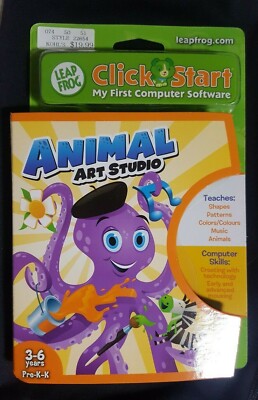 NEW Leapfrog Click Start My First Computer Software Animal Art