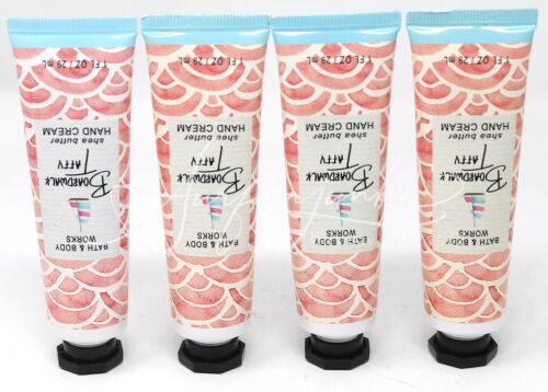 x4 Bath & Body Works Boardwalk Taffy Shea Butter Hand Cream 1 Oz Travel