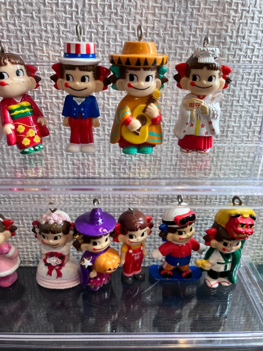 Peko chan Keychain figure lot milky poco fujiya mini Mascot set 30
