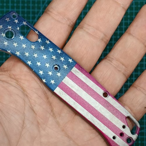 Custom Made USA Flag War Edition TC4 Grip Handle Scales for Benchmade Bugout 535 - Bild 9 von 19