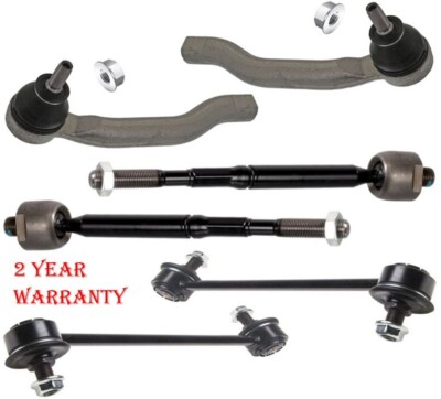TIE ROD + TRACK ROD & STABILISER DROP LINK FRONT L&R For NISSAN NOTE (E12) 13-17