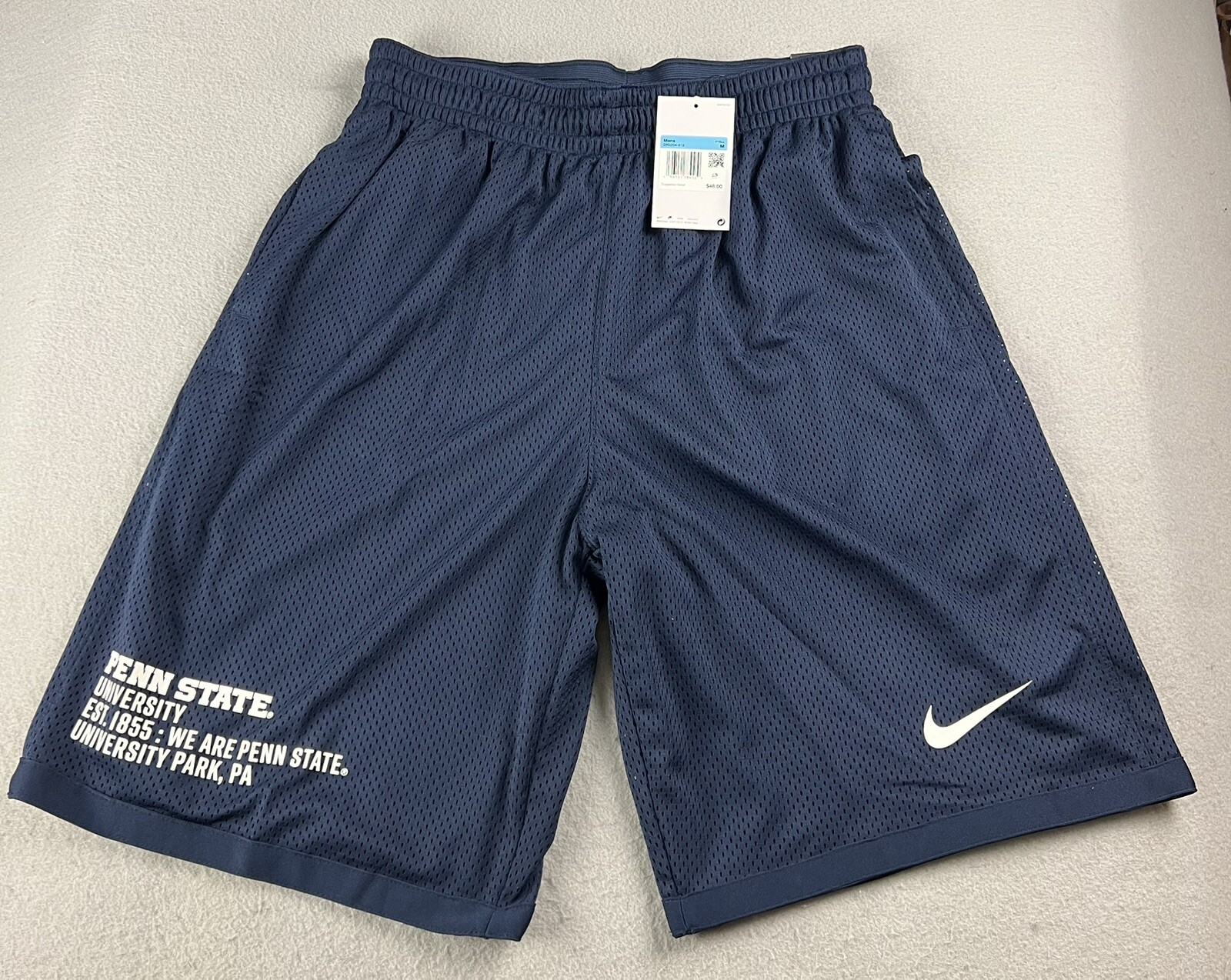 Nike Dri-Fit Shorts Penn State Lions Men’s Shorts Sz M Navy Blue DR3214-419 NWT