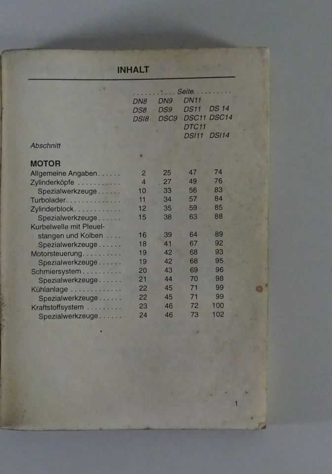Libro Tabelle Scania Motori 6-Zylinder & 8-Zylinder D 8/9/11/14 Di 1994-95 - Immagine 2 di 4