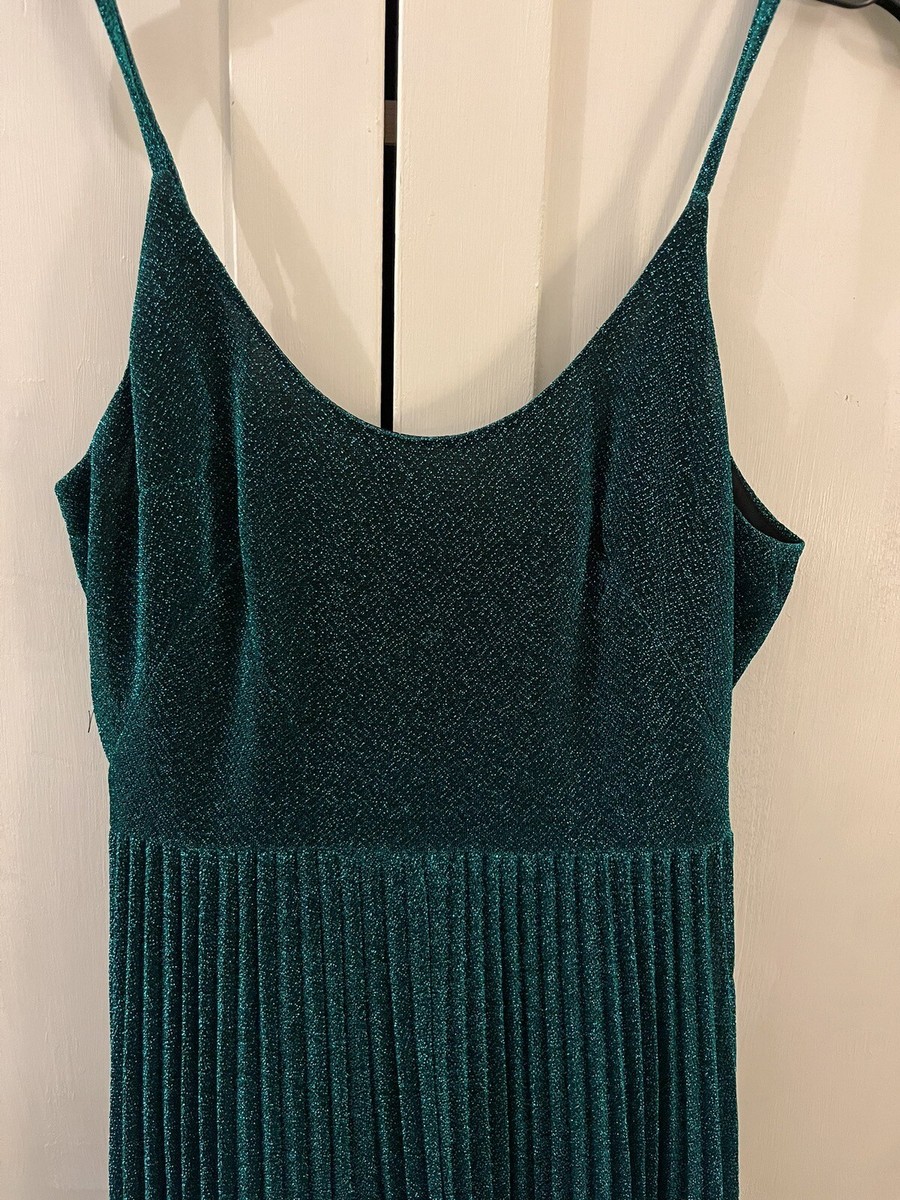 Whistles Green Teal Pleated Dress Size 8 - Brand New! | eBay UK
