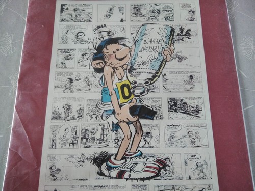 Affiche originale – Salon BD Charleroi 1989 – GASTON LAGAFFE – 60 x 43 cm - Picture 3 of 4