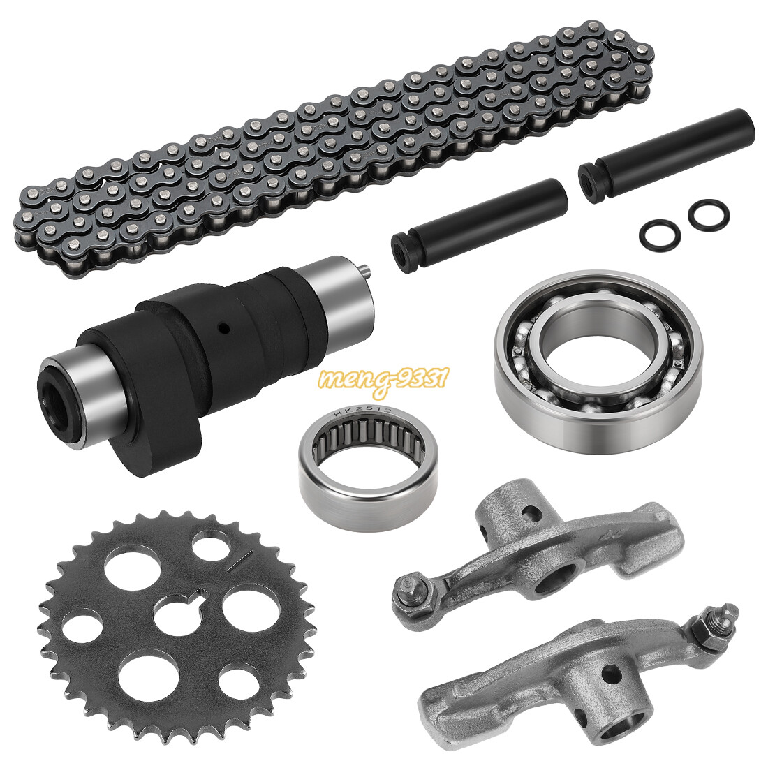 Camshaft & Cam Chain Gear Bearing Kit For Yamaha Warrior 350 YFM350X 1990-2004 – 8-Piece Set