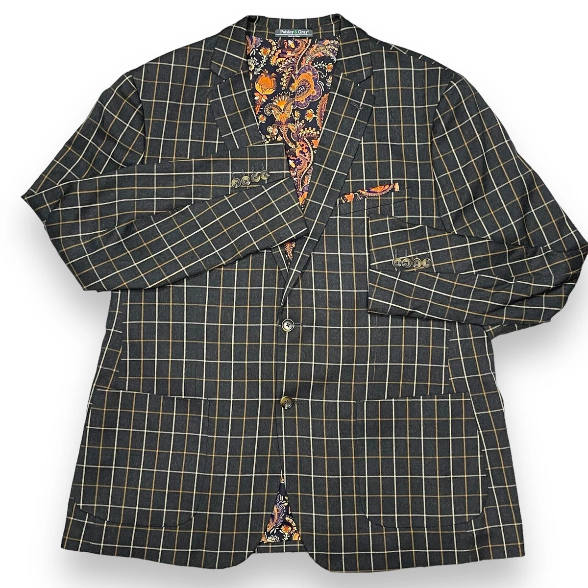 Grid store check coat