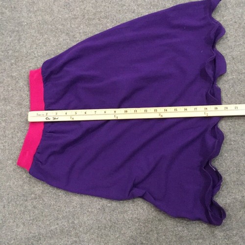 Skirt Girl 8 100% Cotton Midi Purple Scallop Jersey Colorful Mom and Pop's Kids - Picture 8 of 9