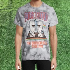 Pink Floyd The Division Bell Tour 1994 Tie Dye Re-Print Retro T-Shirt Size S