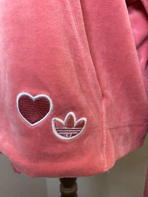 Adidas-Valentine's Day-Velour-Hazy Rose(Pink)-Long Ruffle Slv