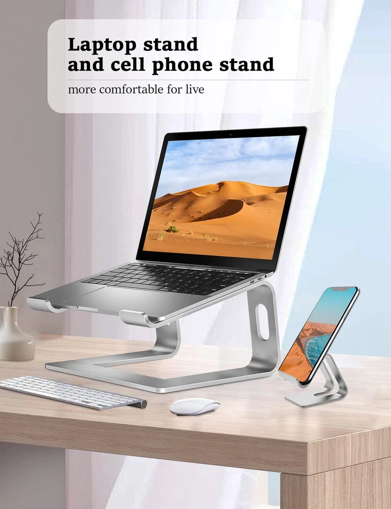 Laptop Stand for Desk，Aluminum Laptop Riser for All Laptop Stands 10-17 inche...