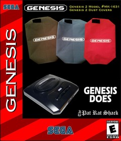 Sega Genesis model 2 system dust covers