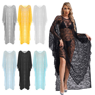 Women's Bohemian Print Caftan – Lightweight Cover Up For Beach, Pool, Or Lounging – One Size Fits Most