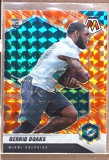 2021 Mosaic Gerrid Doaks RC Prizm Reactive Orange #373 Dolphins