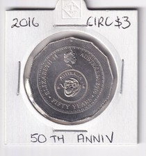 AUSTRALIAN: 2016 50 CENT CHANGEOVER 50th ANNIVERSARY CIRCULATED COIN #5478