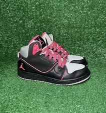 Scarpe da basket Nike Air Jordan 1 Flight 2 nere rosa ragazzo taglia 5 anni donna 6,5