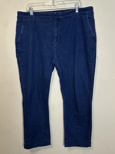 Boden Denim The Wellington Straight Leg Jeans Blue Size 14 Dark Wash