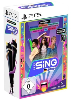 Lets Sing 2026 + 2 Mics Playstation 5 PS5 PS-5 PS 5