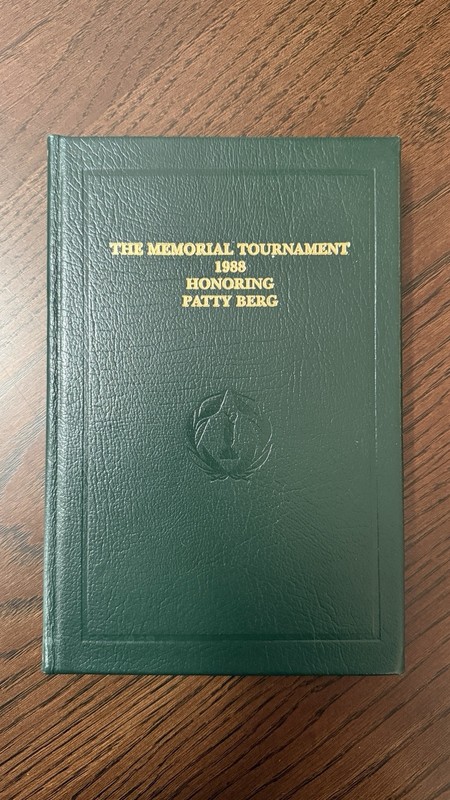 The Memorial Tournament 1988 Honoring Patty Berg Signed Autographed Book 17/250