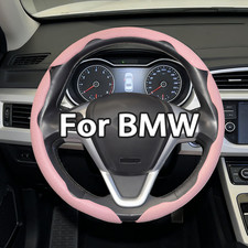 15 3pcs Segmented Steering Wheel Cover Genuine Leather For Bmw New Pink 15 3pcs Segmented Steering Wheel Cover Genuine Leather For Bmw New Pink