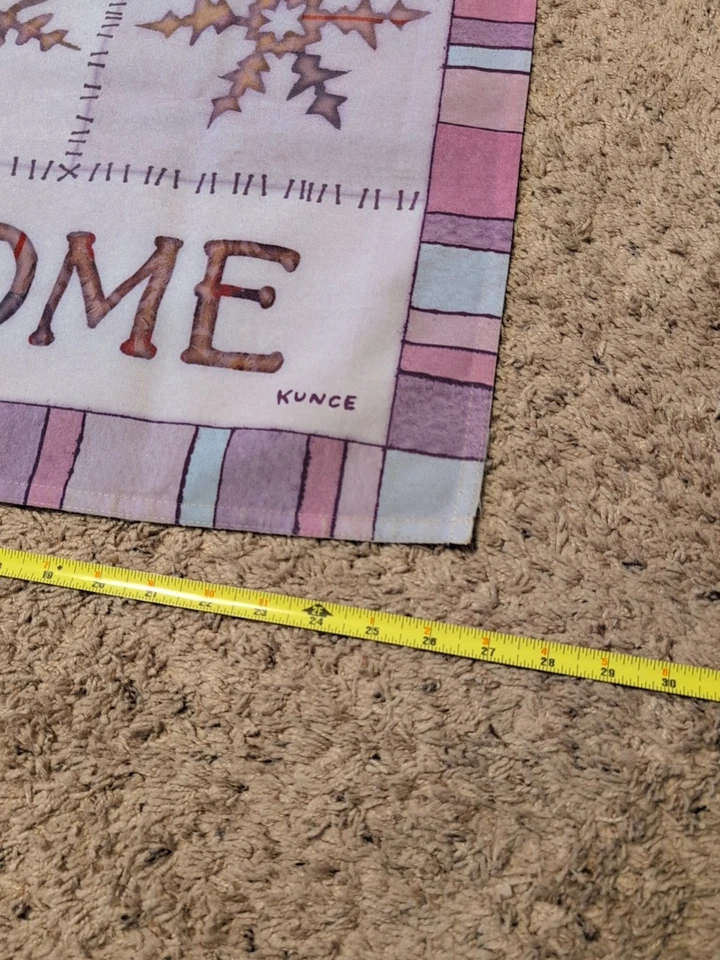 Bandera de jardín grande de 2x3 pies para donación de biblioteca, 2 cachorros estudio bienvenida muñeco de nieve Foto 4 de 4