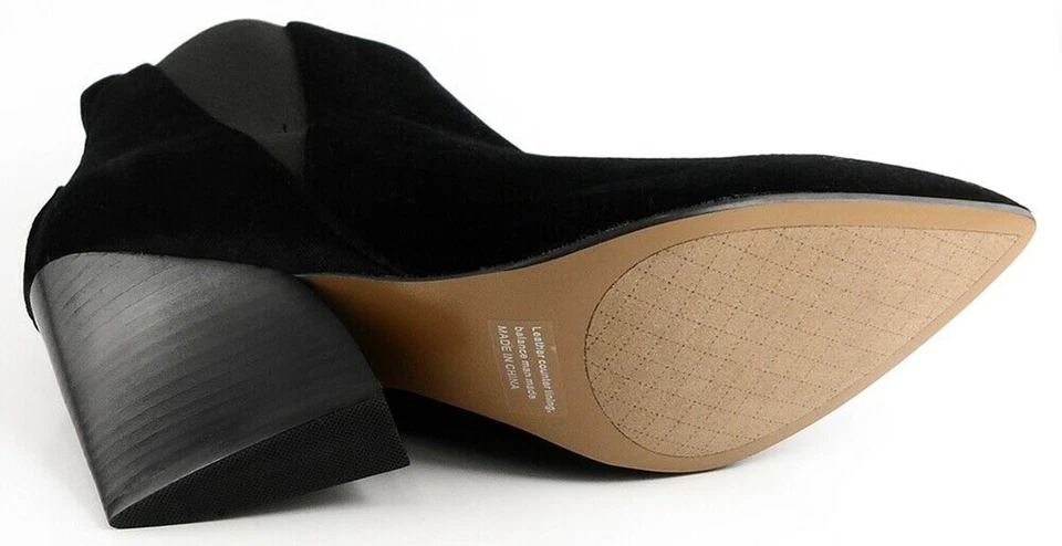 Botas de diseñador de terciopelo negro REPORT SIGNATURE MYRNA 7 M Foto 3 de 4