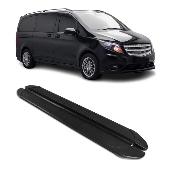 Trittbretter Seitenschweller FüR Mercedes Vito W447 2014-2026 L1 L2 Schwarz-image